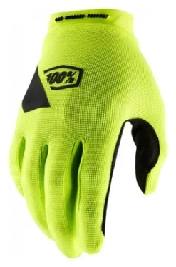 100% Ridecamp Glove Fluo Yellow