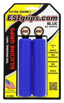Puños ESI Grips Extra Chunky - Blue 1 Puños ESI Grips Extra Chunky - Blue