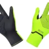 Par De Guantes GORE Wear C3 Gore-Tex Infinium Stretch Mid Amarillo Fluorescente Negro