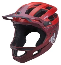 Casco Con Mentonera Extraíble URGE Gringo De La Pampa Rojo -Mundo Bicicletas 12987025db1b243bf0cc4.35248798