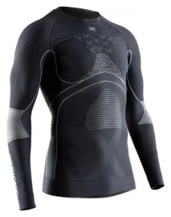 Camiseta De Manga Larga X-Bionic Running Energy Accumulator 4.0 Negro Gris