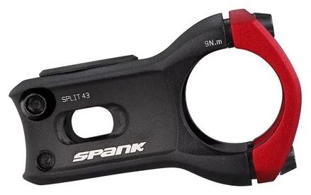 Spank Split Stem 0 31.8 Mm Negro Rojo 2 Spank Split Stem 0 31.8 Mm Negro Rojo - Imagen 2