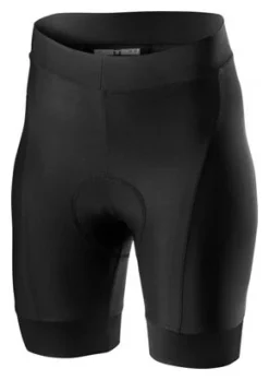 Shorts Sin Tirantes Castelli Prima Mujer Negro Gris Oscuro