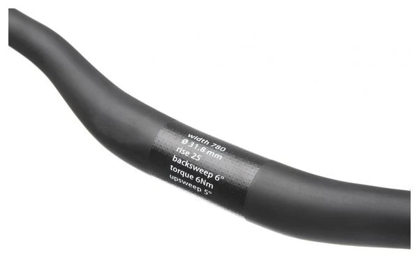 Neatt Oxygen Carbon Manillar 780mm 31.8mm Negro Azul 3 Neatt Oxygen Carbon Manillar 780mm 31.8mm Negro Azul - Imagen 3