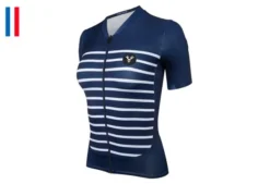 Jersey De Manga Corta Azul Marino LeBram Ventoux Para Mujer Corte Ajustado