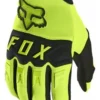 Guantes Largos Fox Dirtpaw Negro / Amarillo Fluorescente