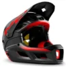 Casco Met Parachute MCR Mips Con Barboquejo Extraíble Negro Brillante Mate Rojo 2021