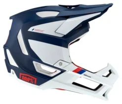 Casco Integral 100% Trajecta Blanc / Bleu
