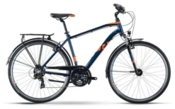 R Raymon TourRay 1.0 Bicicleta De Trekking Shimano Tourney 7S 700 Mm Azul Naranja 2021