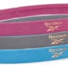 Pack De 3 Bandeaux Reebok Sports Hair Bands Bleu Rose Gris