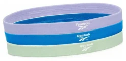 Pack De 3 Bandeaux Reebok Sports Hair Bands Bleu Vert Violet