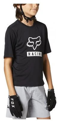 Maillot Fox Ranger Niños Manga Corta Negro