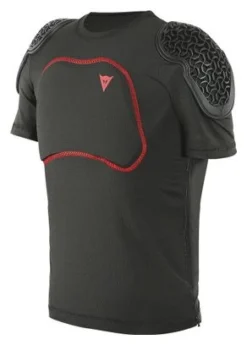 Protector Para Niños Con Protector De Espalda Dainese Scarabeo Pro Tee Negro / Rojo