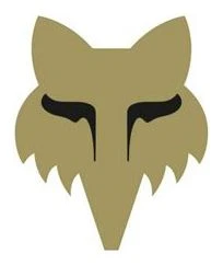 Fox Racing Shox Head Fox Legacy 7.5 Cm Calcomanías Doradas