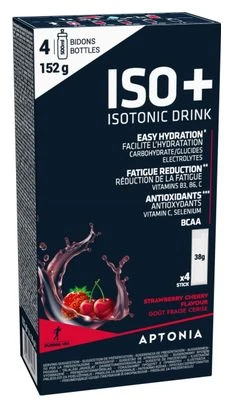 Aptonia Energy Drink Iso Polvo + Frutos Rojos 4 X 38g