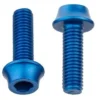 Wolf-tooth Pernos De Jaula Para Botella De Agua Con Forma De Diente De Lobo (x4) M5x15 Mm Azul