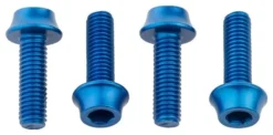 Wolf-tooth Pernos De Jaula Para Botella De Agua Con Forma De Diente De Lobo (x4) M5x15 Mm Azul