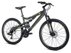 Moma Bikes Bicicleta Montaña EQX 26'Alu SHIMANO 24V Doble Freno Disco Doble Susp. (Varias Tallas)