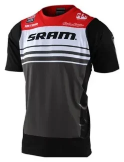 Maillot De Manga Corta Troy Lee Designs Skyline Sram Rojo / Negro