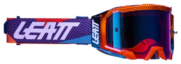 Máscara Leatt Velocity 5.5 Iriz Orange Blue Miroir 1 Máscara Leatt Velocity 5.5 Iriz Orange Blue Miroir