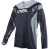 Maillot Mangas Largas O'Neal ELEMENT FR HYBRID V.22 Negro / Gris