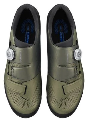 Par De Zapatillas MTB Shimano XC502 Verde 2 Par De Zapatillas MTB Shimano XC502 Verde - Imagen 2