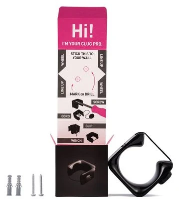 Portabicicletas De Montaje En Pared Hornit Clug Pro MTB XL (58-69 Mm / 2 3-2 7'') Negro 4 Portabicicletas De Montaje En Pared Hornit Clug Pro MTB XL (58-69 Mm / 2 3-2 7'') Negro - Imagen 4