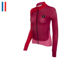 LeBram Madeleine Maillot De Manga Larga Para Mujer Fuschia / Rosa Entallado