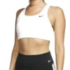 Sujetador Deportivo Nike Swoosh Blanco Mujer
