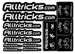 ALLTRICKS Stickers Negro