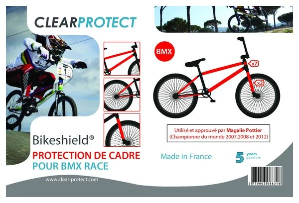 Kit De Cuadro De BMX De Protecciones Invisibles CLEARPROTECT 2 Kit De Cuadro De BMX De Protecciones Invisibles CLEARPROTECT - Imagen 2