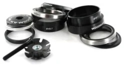 Juego De Dirección WOODMAN 1''1/8 AXIS O SOLUTION SPG Externo 49 7mm Negro