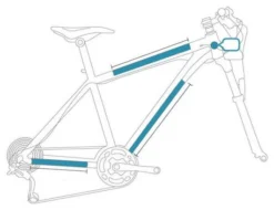 CLEARPROTECT Kit De Protectores Invisibles Para Bicicleta Matt Frame Type Pack M