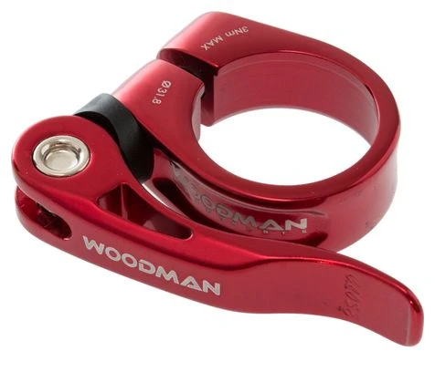 WOODMAN DEATHGRIP QR Seat Clamp Quick Release Red 1 WOODMAN DEATHGRIP QR Seat Clamp Quick Release Red