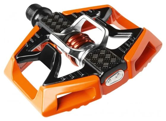 CRANKBROTHERS Pedales DOUBLE SHOT Naranja Negro 3 CRANKBROTHERS Pedales DOUBLE SHOT Naranja Negro - Imagen 3
