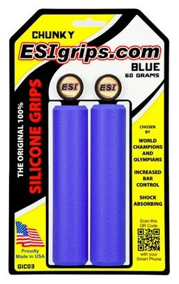 Puños ESI Grips Chunky - Blue None 1 Puños ESI Grips Chunky - Blue None