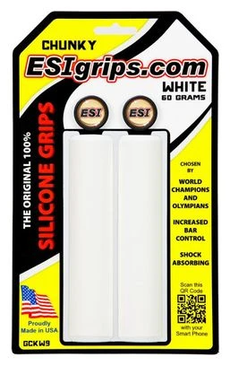 Puños ESI Grips Chunky - White None 1 Puños ESI Grips Chunky - White None