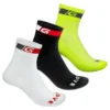 Calcetines GripGrab Tricolore Regular Cut - Jaune / Fluo / Blanc