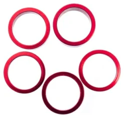 Parts 8.3 Kit Of Aluminium Spacers (x5) Red -Mundo Bicicletas 5a7ac29a4f569