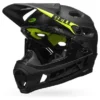 Casco Con Mentonera Extraible Bell Super DH Mips Negro Mate Verde Fluor 2021