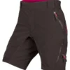Pantalones Cortos Deportivos Endura Hummvee II Para Mujer Con Forro Negro