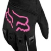 Guantes Fox Kids Dirtpaw Negro / Rosa