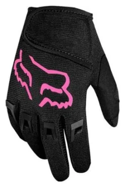 Guantes Fox Kids Dirtpaw Negro / Rosa