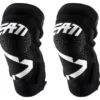 Leatt 3DF 5.0 Zip Short Knee Guards Blanco Negro