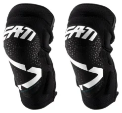 Leatt 3DF 5.0 Zip Short Knee Guards Blanco Negro