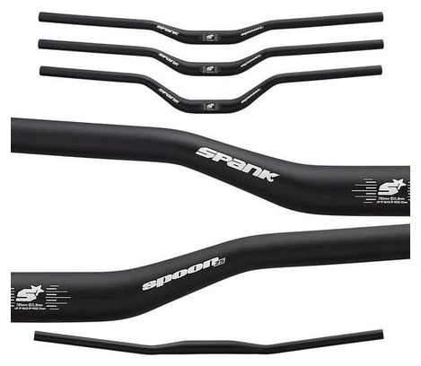 SPANK Manillares SPOON BAR 31.8mm Negro 2 SPANK Manillares SPOON BAR 31.8mm Negro - Imagen 2