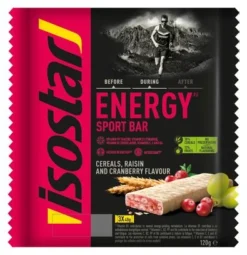 ISOSTAR Barrita Energética HIGH ENERGY CRANBERRY 3x40g