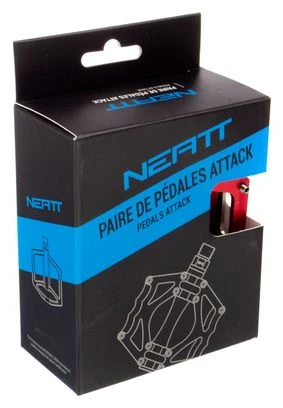 Par De Pedales Planos Neatt Attack V2 8 Pines Rojo 5 Par De Pedales Planos Neatt Attack V2 8 Pines Rojo - Imagen 5