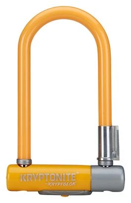 Kryptonite Kryptolok Mini-7 Color Series U Lock Light Orange 1 Kryptonite Kryptolok Mini-7 Color Series U Lock Light Orange