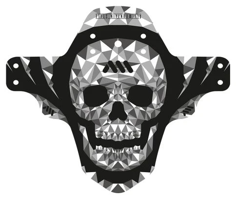 All-mountain-style All Mountain Style AMS Guardabarros Delantero Calavera Gris Negro 1 All-mountain-style All Mountain Style AMS Guardabarros Delantero Calavera Gris Negro
